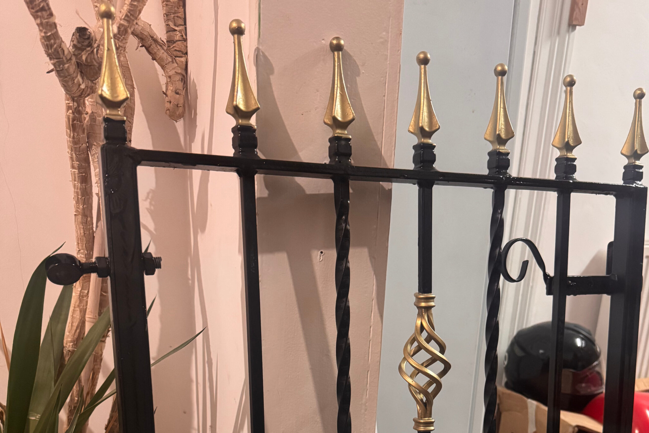 Metal gate restoration in Yorkshire before stripping and repainting